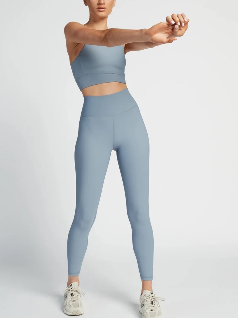 Wilo The Label Base Ribbed Performance 7/8 Leggings Navy Purple Small